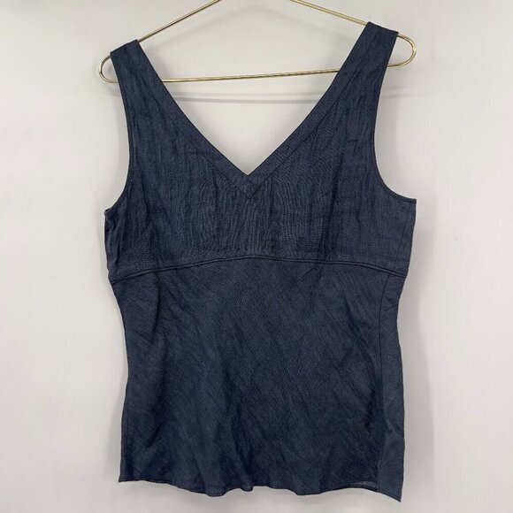 Lafayette 148 New York Women's100% Linen Sleeveless Tank Top Size 8 - Picture 3 of 7